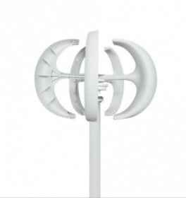 300W Lantern-Style Mini Wind Turbine Generator | 12V/24V, 5-Blade, 0.9m, Off-Grid Power (Red & White)