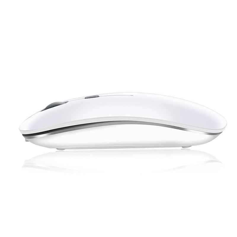 Rechargeable Wireless Bluetooth Mouse | 1600 DPI | 3-Speed | 4 Buttons | Laptop & iPad | Black & White