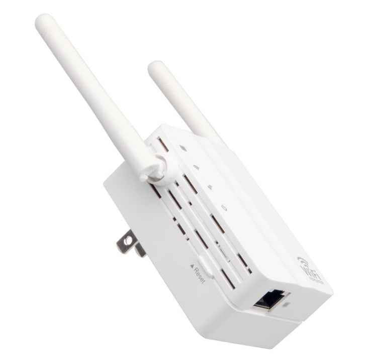 300Mbps WiFi Repeater & Signal Amplifier | 802.11b/g/n | 300m Range | EU & US Plug | White