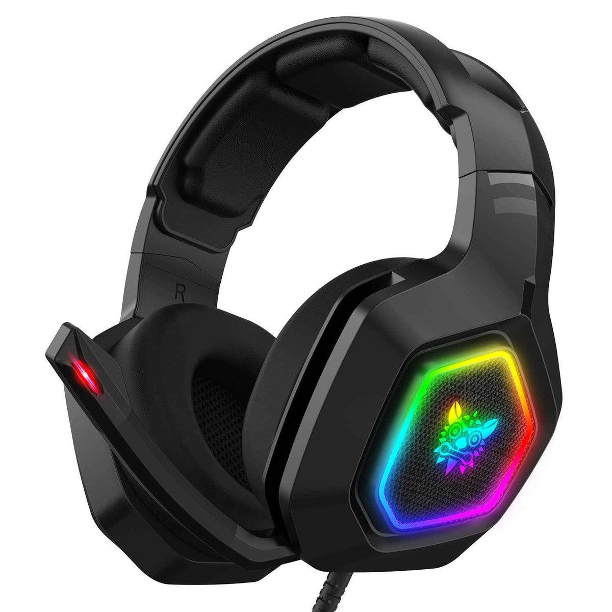 Wired Gaming Headset with Mic – 50mm Drivers, 3.5mm, Noise Reduction, HIFI Stereo