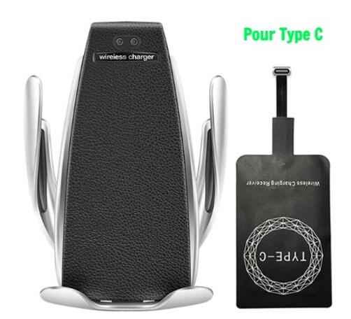 Car Wireless Charger with Phone Holder Mount – 9V Fast Charge, Android, iPhone & Type-C Receivers, Multi-Pack Options