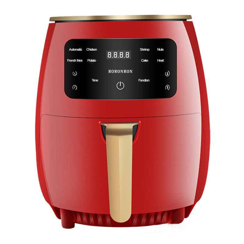 1400W Smart Touch Air Fryer – Stainless Steel | Auto Shut-Off | EU & UK | Black, Green, Red & Blue
