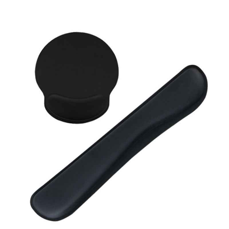 Memory Foam Wrist Rest & Mouse Pad | Ergonomic | Non-Slip Rubber Base | Keyboard & Mouse Support | 5 Styles