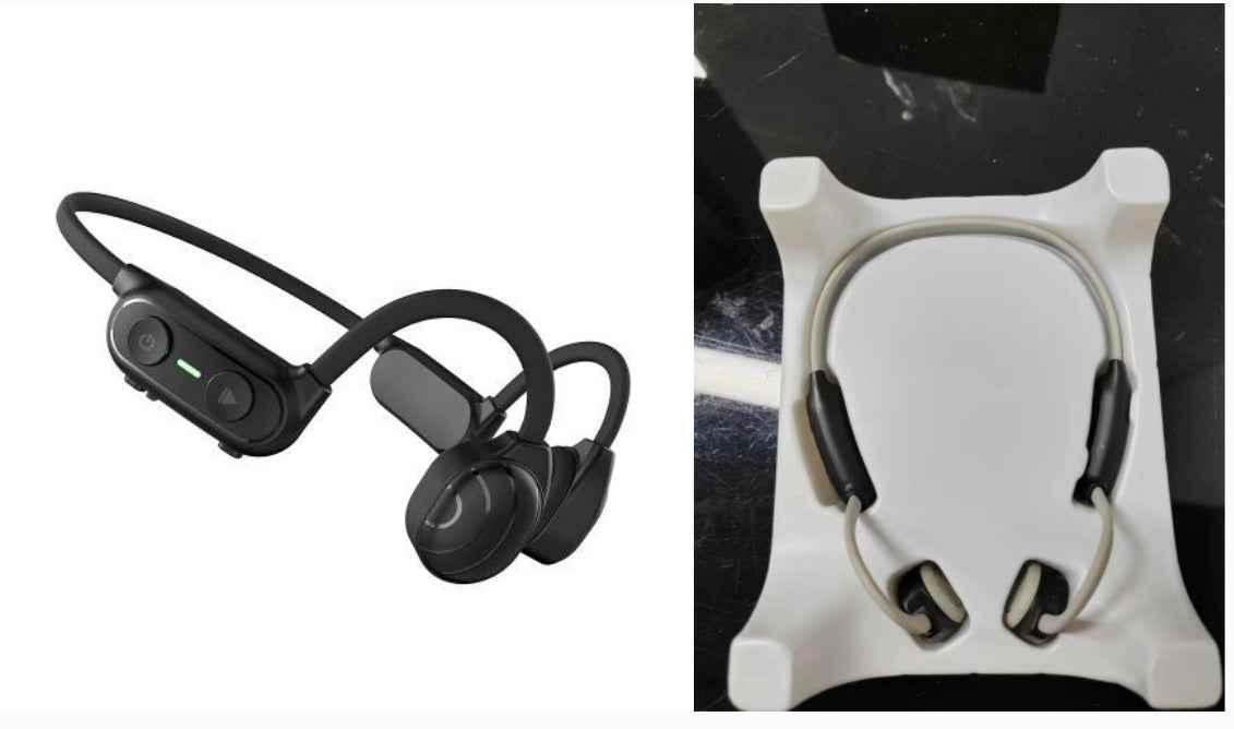 Bone Conduction Bluetooth 5.0 Headset – Waterproof Open-Ear Headphones