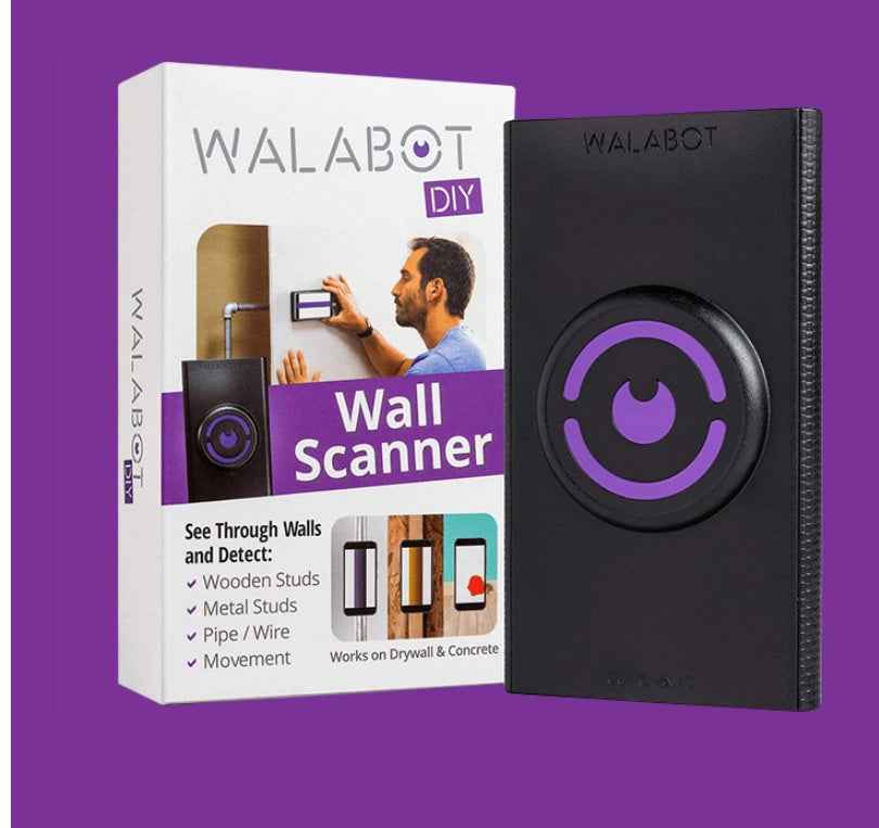 Walabot DIY Wall Scanner & Stud Finder | RF Radar, Detects Studs, Pipes & Wires, 4" Deep