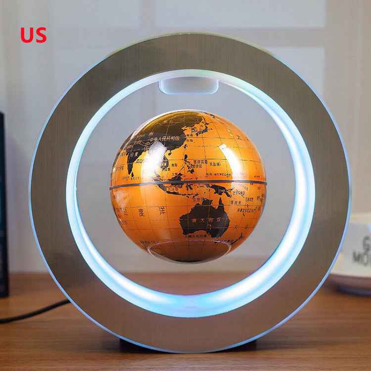 LED Magnetic Levitating World Globe – Floating Anti-Gravity Night Light for Home & Office