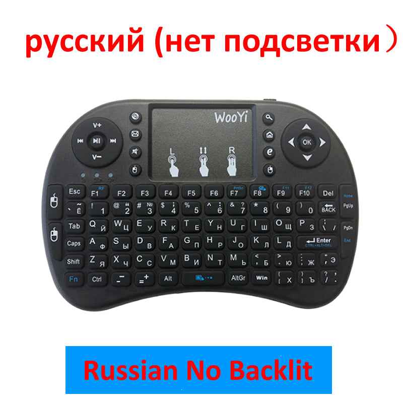 2.4G Wireless Mini Keyboard with Touchpad | 92-Key QWERTY | 15m Range | Smart TV Android Box PC | Black