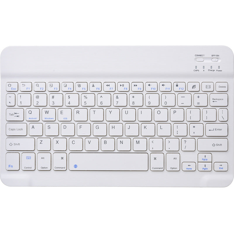 Bluetooth 3.0 Wireless Keyboard | Universal iOS, Android & Windows | 10m Range | Tablet & Phone | Black & White