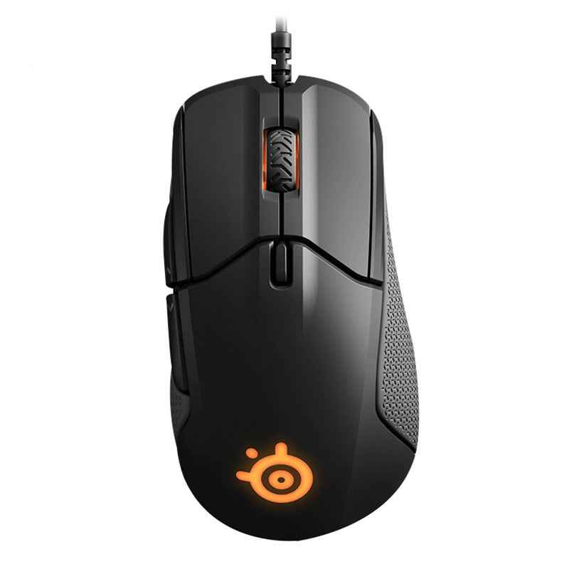 Wired Mechanical Gaming Mouse | 12000 DPI | 6 Buttons | 6-Gear Adjustable | Ergonomic | USB | Black