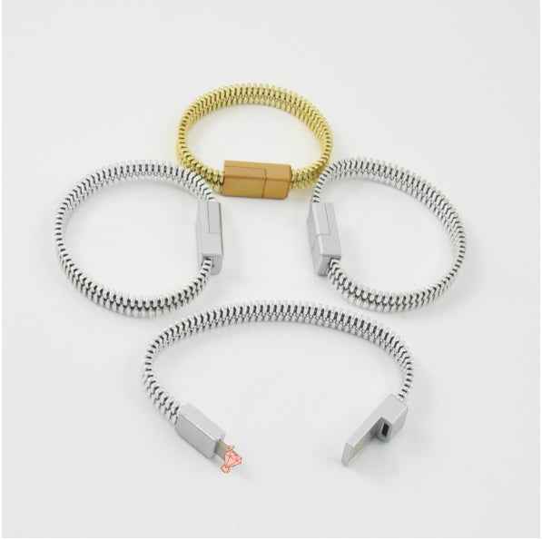 Bracelet Charging Cable | 20cm Lightning & Android | 2A Fast Charge | Wearable Wristband Data Cable