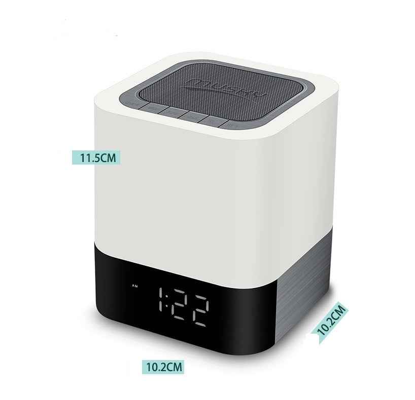 LED Bluetooth Speaker with Clock, Alarm & Night Light – 5W, 4000mAh, AUX & SD Card