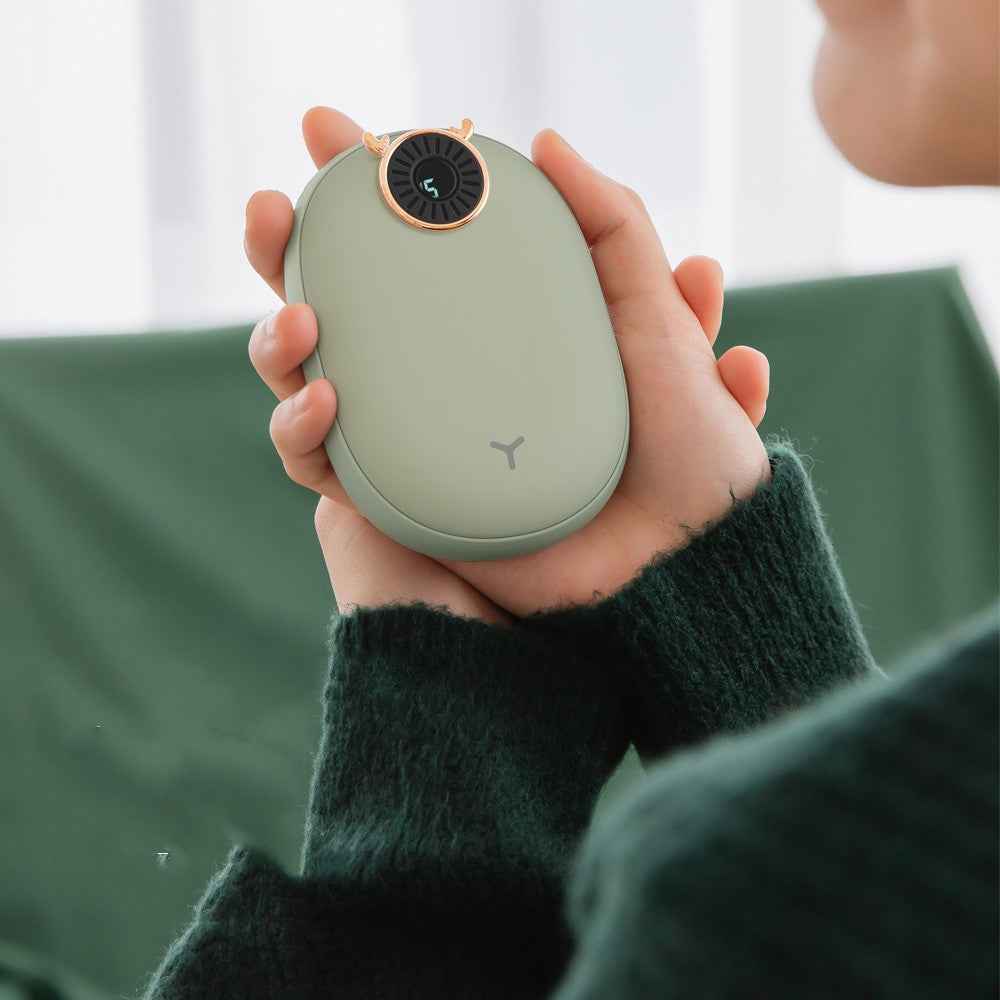 Milu 10,000mAh Hand Warmer Power Bank – 3-in-1 USB-C Portable Charger