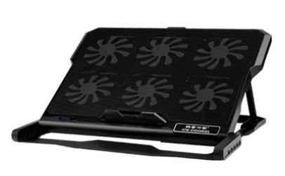 Laptop Cooling Pad | Metal Mesh | LCD Display | 6-Speed Control | Adjustable Stand | Air Cooling | 375×285mm | Normal, Luxury & Flagship