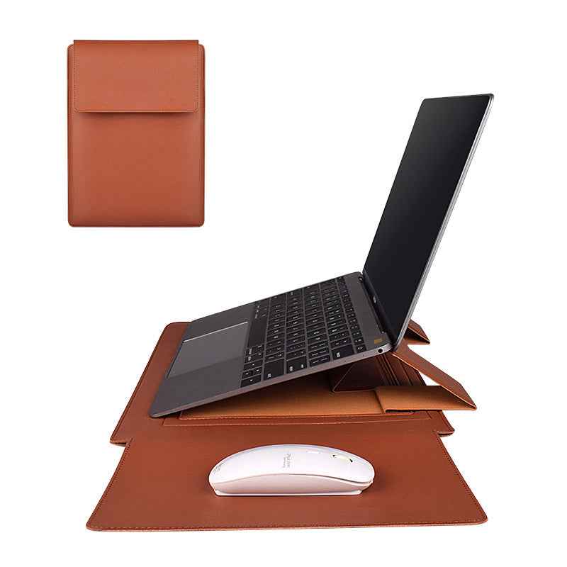 PU Leather Laptop Sleeve & Inner Bag | 13.3", 14.1", 15.4" | Multiple Colors | Bracket Style
