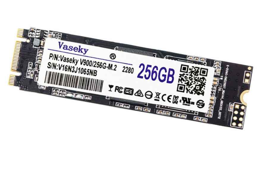 M.2 2280 256GB SATA SSD | NGFF Interface | 500MB/s Read & Write | TLC Flash | For Laptops & Desktops