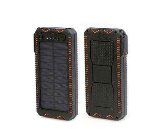 15000mAh Solar Power Bank – Rugged Waterproof with LED & Lighter