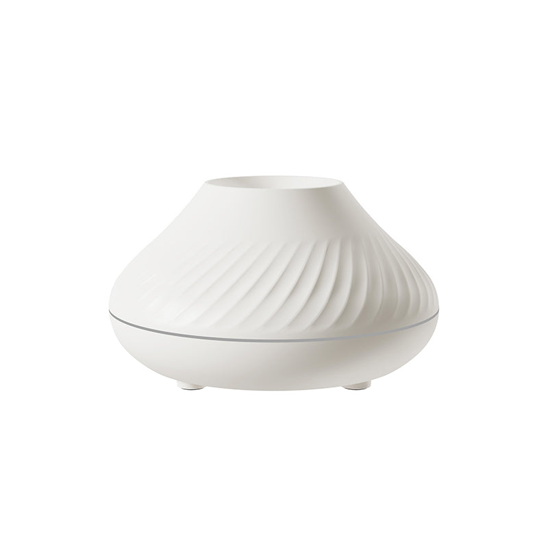 3D RGB Flame Aroma Diffuser & Humidifier | 130ml | 15–20ml/h | 6–9hr | Type-C | Auto Shut-Off | CE/RoHS/FCC | Essential Oil Compatible | Black & White | Bedroom & Office