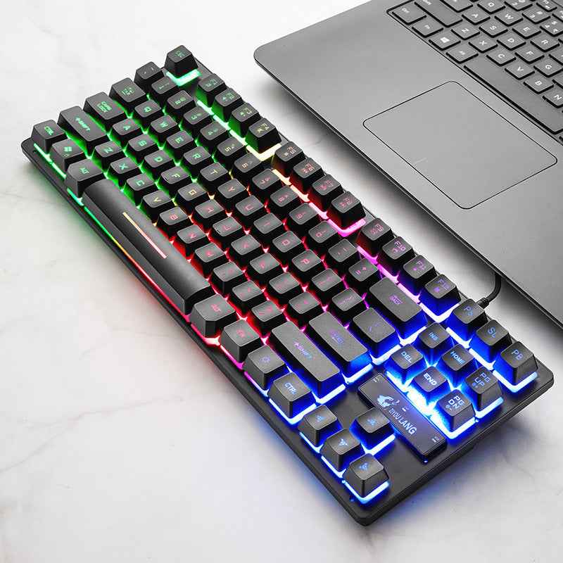 87-Key USB Gaming Mechanical Keyboard | TKL Tenkeyless | 1.5m Cable | Game & Office
