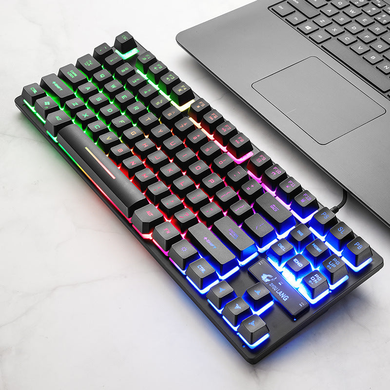 87-Key USB Gaming Mechanical Keyboard | TKL Tenkeyless | 36.5×13.5×3cm | 1.5m Cable | Universal | Game & Office