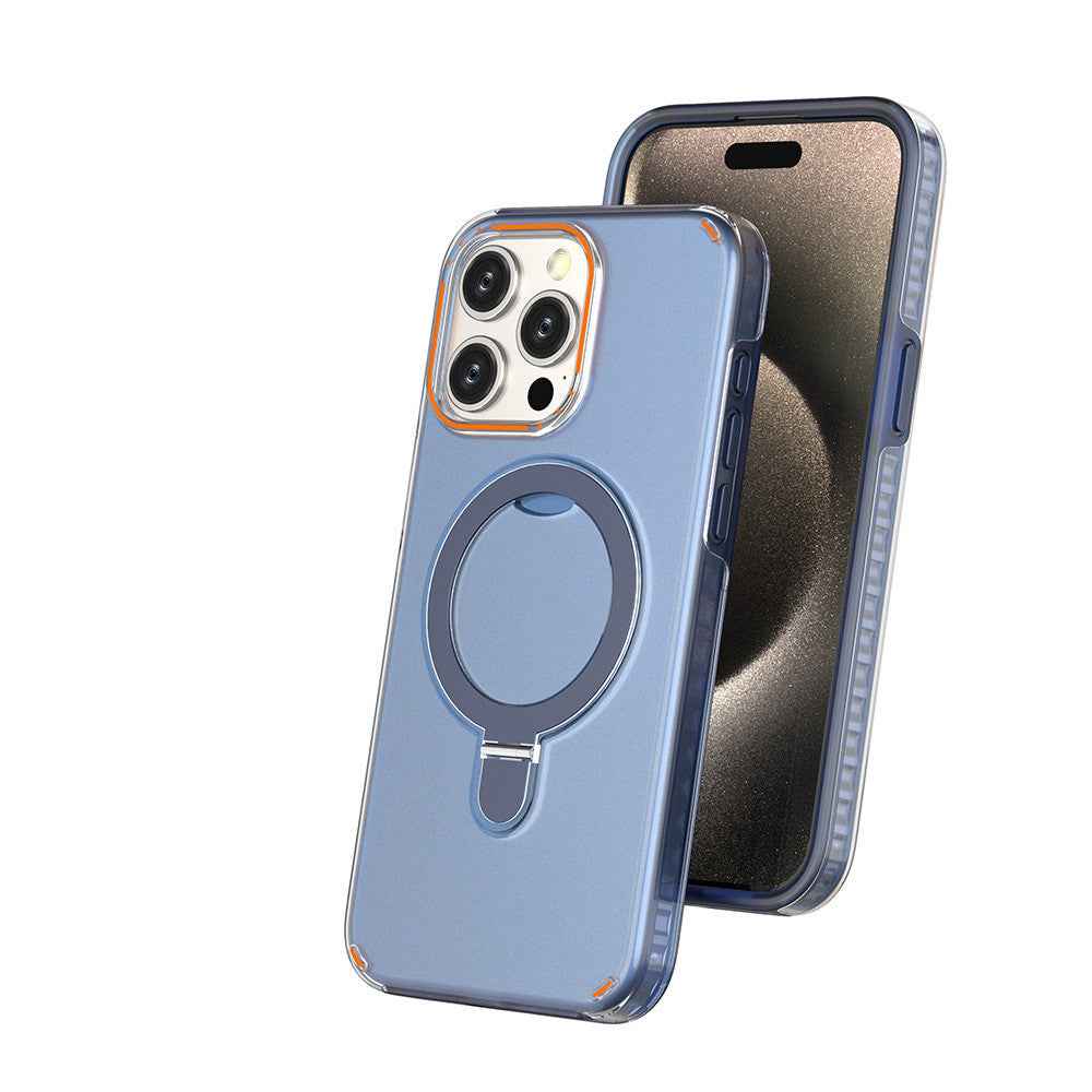 Colorful Magnetic Bracket iPhone Case – MagSafe Compatible