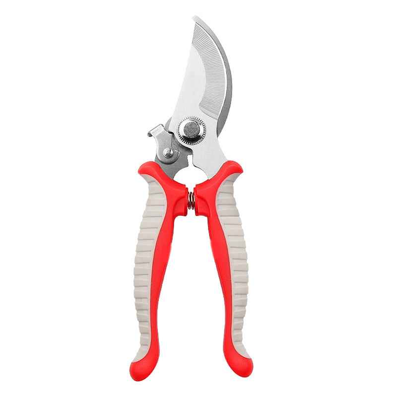 Elbow Garden Pruning Shears | 65 Manganese Steel | PP+TPR Handle | 55mm Opening | 20mm Trimming Diameter | Bypass Design | Lightweight 154g | Black Yellow & Grey Red
