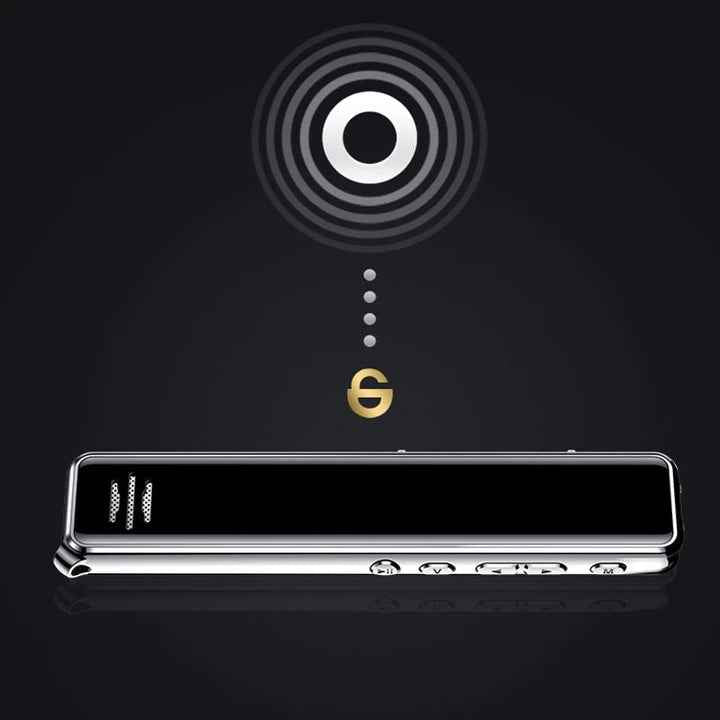 Digital Voice Recorder Pen | One-Button Recording | WAV | LCD | Bidirectional Mic | 5m Range | 1200 Min | USB 2.0 | 8GB, 16GB & 32GB | Black | Q22
