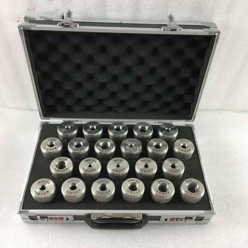 22-Piece Stainless Steel Pressure Adapter Set | M20×1.5 to NPT, ZG, G & Metric Thread Connectors
