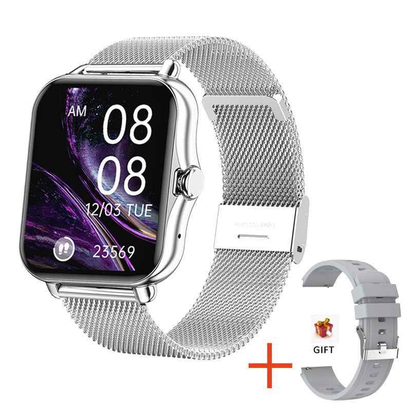 Smart Watch with Bluetooth Call | Health Monitor, Step Counter & Sleep Tracker | Touch Screen | Black, Pink & White