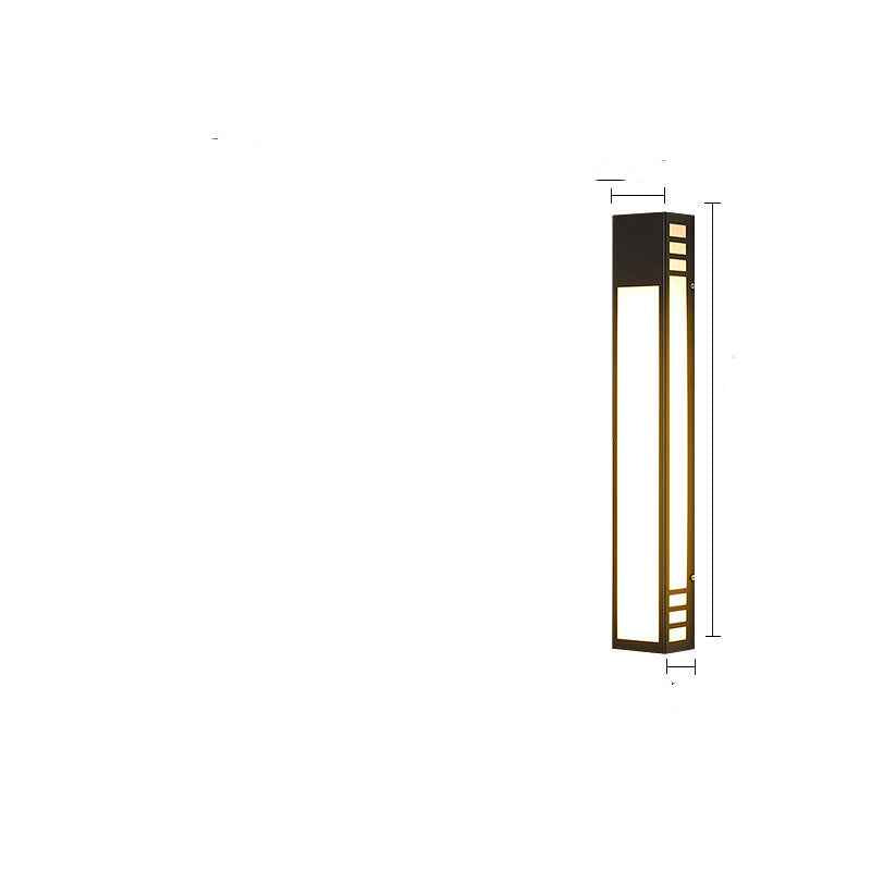 Modern Chinese Stainless Steel Outdoor Wall Lamp | PMMA Shade, Warm & Cool White LED, 111-240V