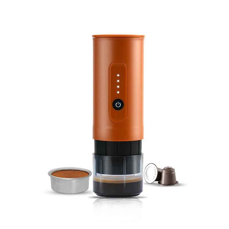Mini Portable Electric Coffee Machine | Handheld, Stainless Steel, Travel & Car Use, 3 Colors