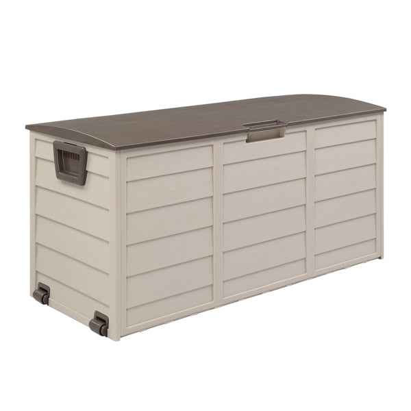 260L Outdoor Garden Storage Box with Wheels | UV-Resistant, Lockable, Weatherproof | SUNSHINE EMPIRE