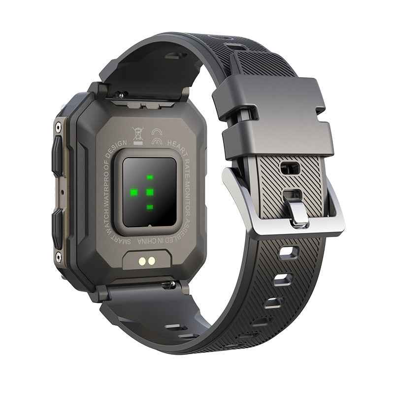 IP68 Outdoor Sports Smartwatch | Bluetooth 5.0 Call | 1.83" HD | 123 Sports Modes | Heart Rate | Black & Orange