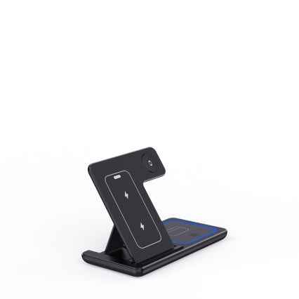 3-in-1 Foldable Wireless Charging Station – 15W Fast Charge for iPhone, Apple Watch & AirPods