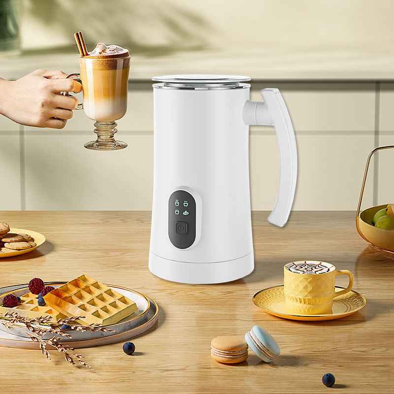 Automatic Electric Milk Frother | Hot & Cold | 304 Stainless Steel Inner Liner | 400W | Black & White | EU, US & AU Plug