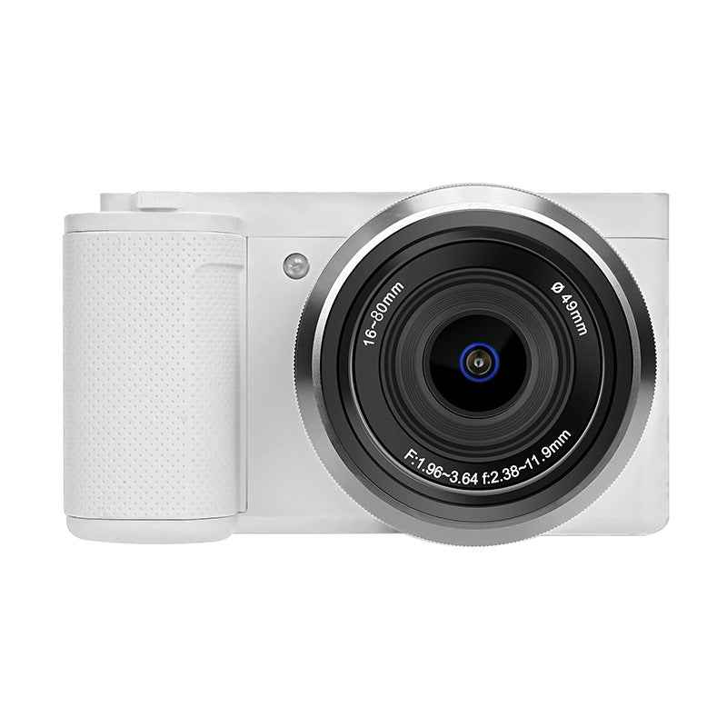 Portable Digital Mirrorless Camera | Touch Screen, Ultra Wide-Angle & Vlog Ready (Black/White)