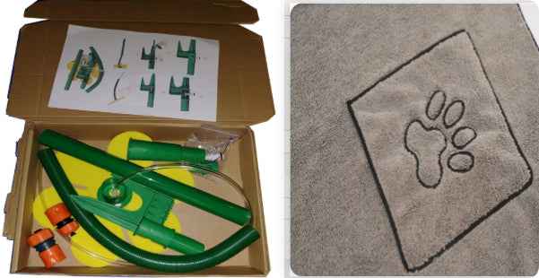 Sunflower Dancing Garden Sprinkler | Adjustable Rotating Lawn Sprinkler | Connects to Garden Hose | Red & Yellow | Fun Outdoor Watering Tool