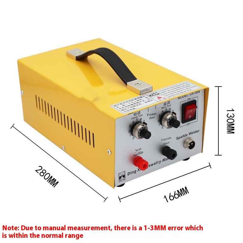 30A DC Jewelry Spot Welder | Foot Pedal Control, Soldering Tweezers, EU & US Plug