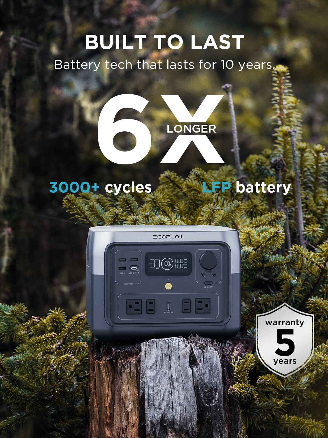 160,000mAh Portable LiFePO4 Power Station | Emergency & Outdoor Power Supply (EU/UK)