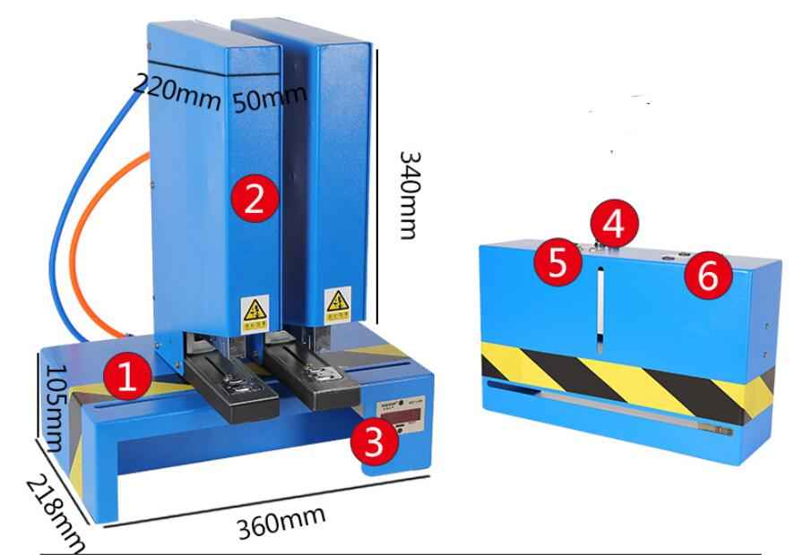 QZJH200 Pneumatic Heavy-Duty Automatic Binding Machine | 40W, 300 RPM, Multi-Station, EU & US Plug