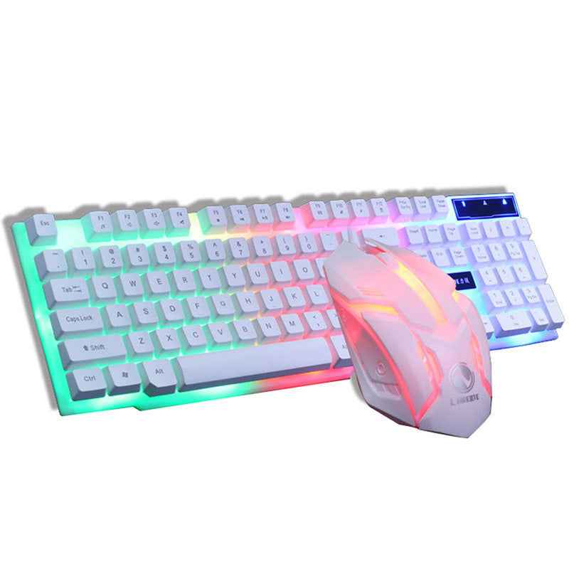 Gaming Keyboard & Mouse Combo Set – 104-Key Backlit Keyboard with 1600 DPI Optical Mouse