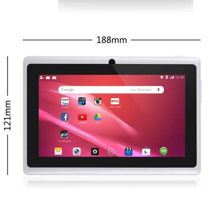 7" Android Tablet | Quad-Core | WiFi & Bluetooth | Dual Camera | Kids & Budget | 8 Colours