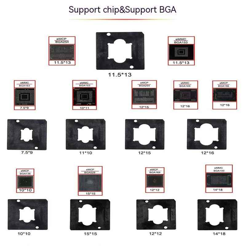 MIPI NB Max Box USB 3.0 Programmer | UFS BGA 153/254/297 & eMMC 13-in-1 Adapter