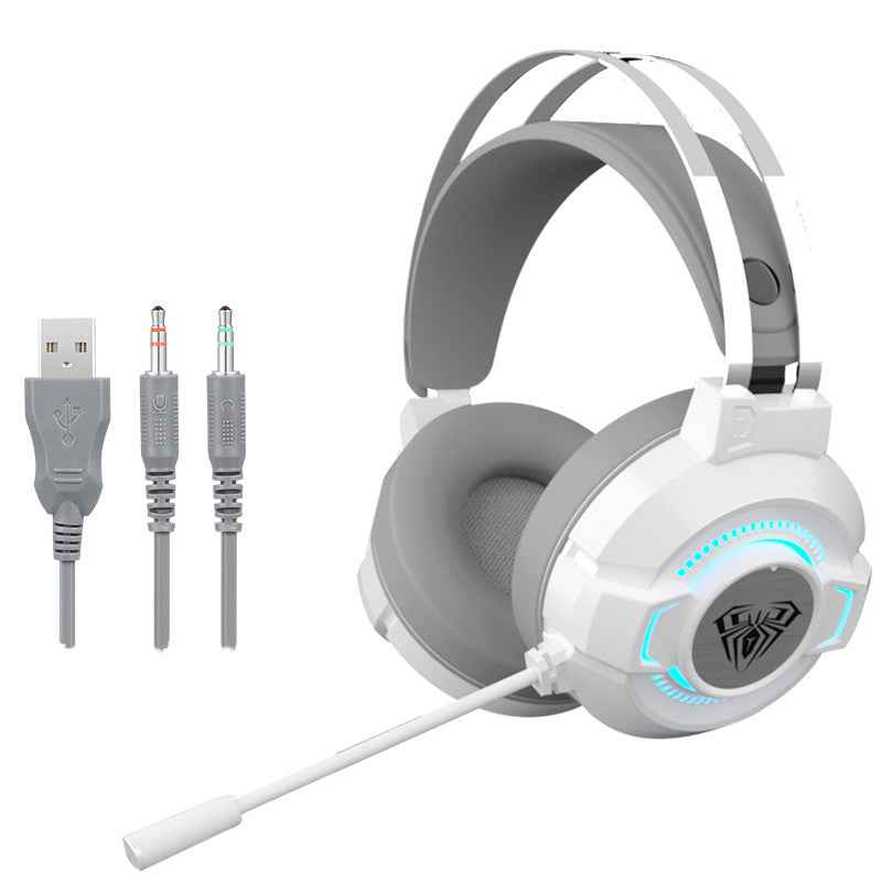 S602 RGB Gaming Headset – 50mm Drivers, Virtual 7.1 Surround Sound & Noise-Cancelling Mic