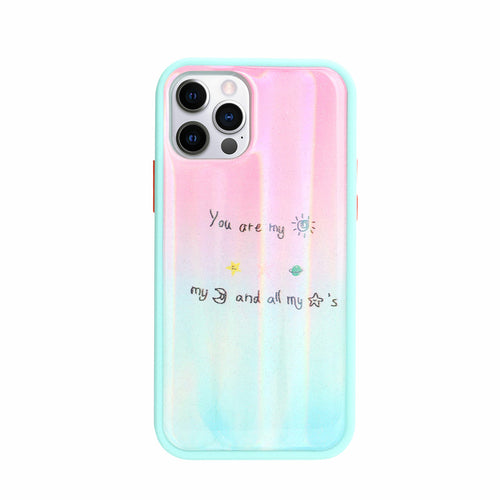 Shiny Glossy Armor Hybrid Protective Case for iPhone 12 / 12 Pro 6.1"