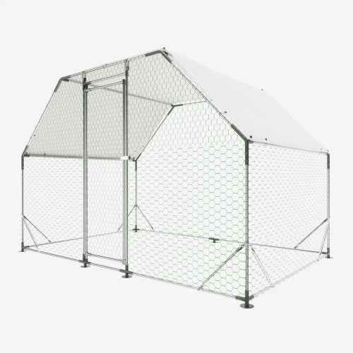 Large Walk-In Metal Chicken Coop & Poultry Run | Waterproof, Lockable, Predator-Proof | SUNSHINE EMPIRE