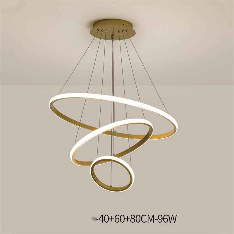 Gold Smart LED Chandelier | Aluminium Alloy | 54W–108W | Tricolor Dimming & Smart Control | Living Room, Dining Room & Bedroom