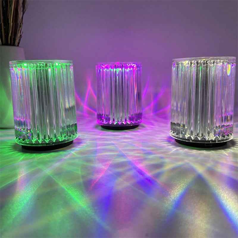 Faux Crystal RGB LED Desk Lamp – Touch & Remote | 5W | 16 Colours | Bedroom & Office
