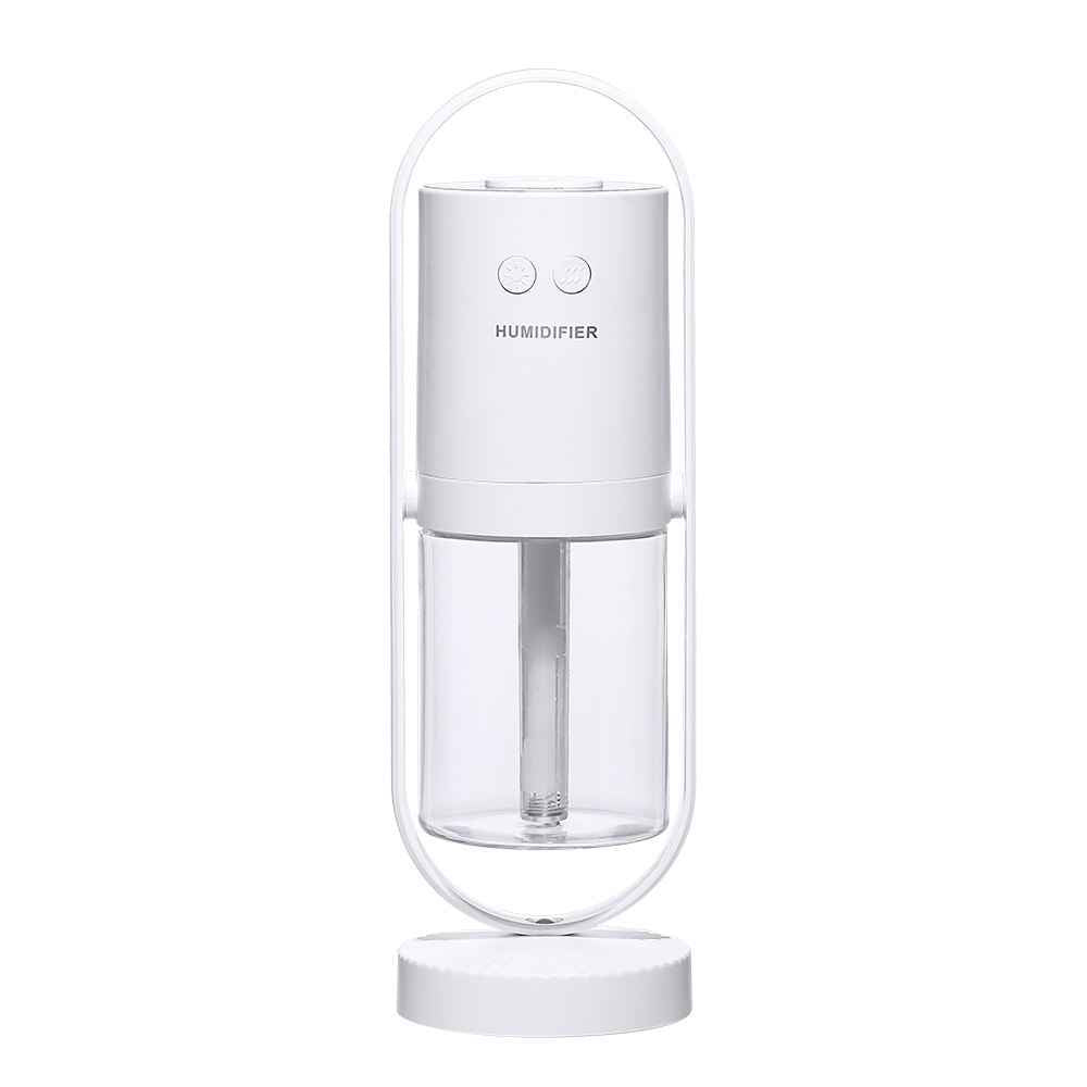 200ml USB Portable Mini Humidifier | 40ml/h Spray | Ambient Light | Desk, Bedroom & Car | Dark Blue, Light Blue, Pink & White