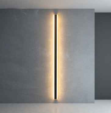 Minimalist Long LED Wall Lamp | Acrylic Shade | 220V | 30cm 6W & 60cm 12W | Neutral, Warm & White Light | Living Room, Bedroom & Hallway