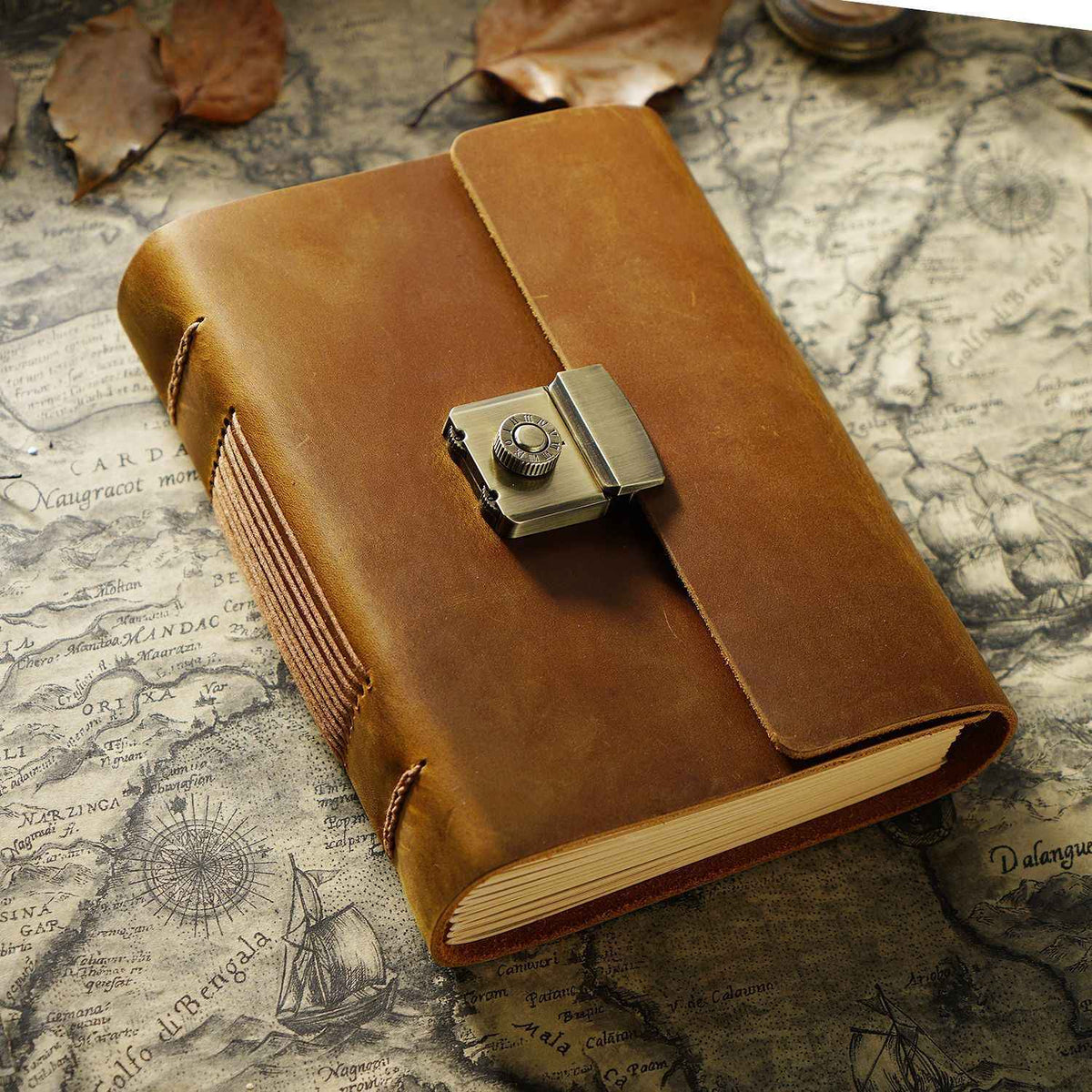Vintage Genuine Leather Notebook | First-Layer Cowhide | A5 / A6 / A7 | Retro Journal | 2 Colors
